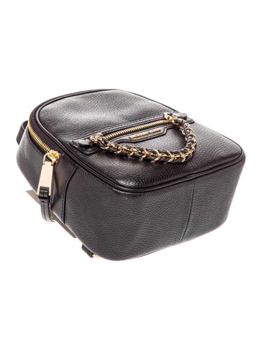 Michael Kors Black Leather Mini Backpack - Picture 4 of 5